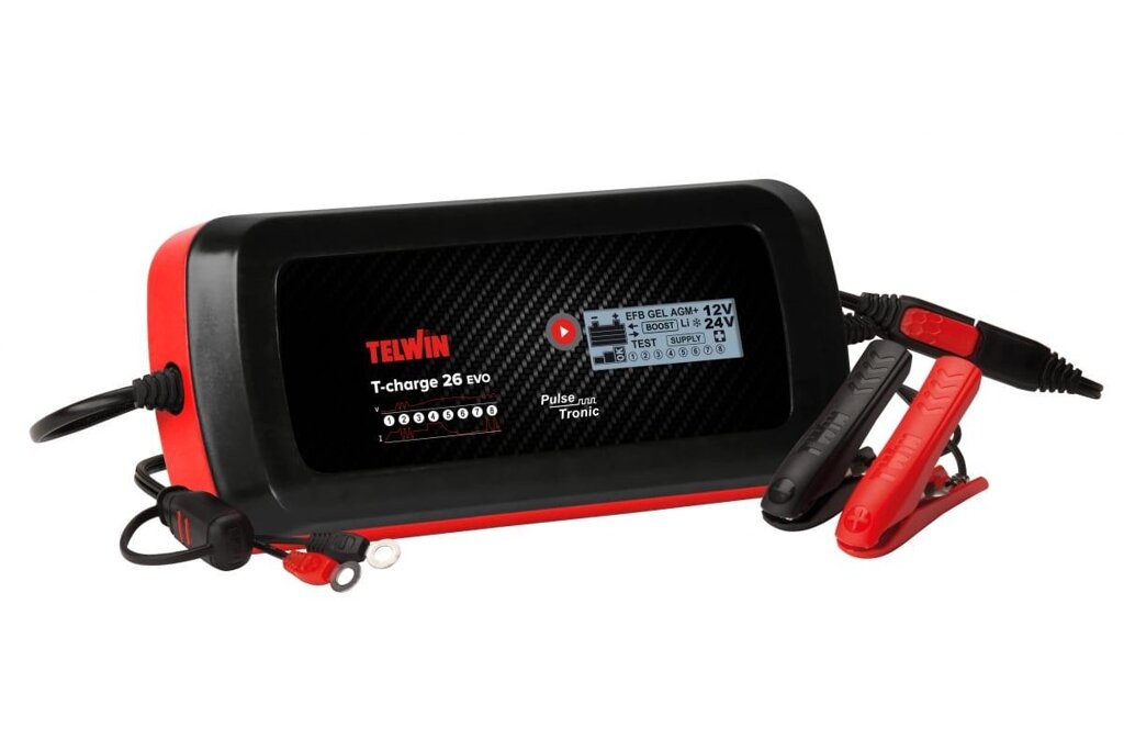 Зарядний пристрій T-Charge 26 Evo Telwin 807595 (Італія) від компанії Магазин інструменту та обладнання "Викрутки" - фото 1
