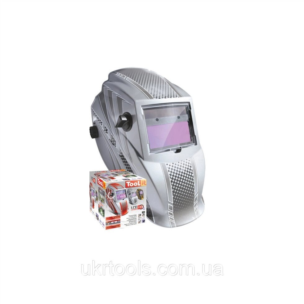 Зварювальна маска LCD Hermes 9/13 G Silver GYS 040908 (Франція) від компанії Магазин інструменту та обладнання "Викрутки" - фото 1