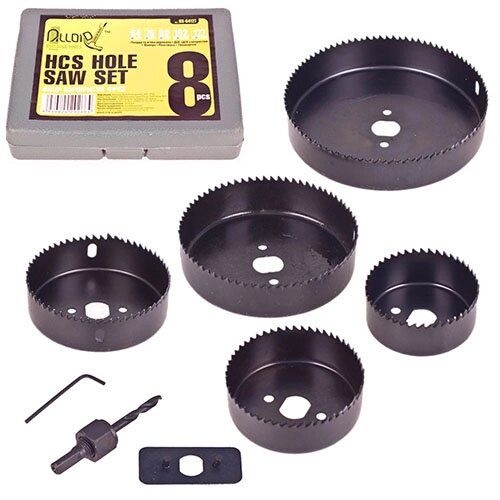 Alloid. Набір корончастих фрез по дереву 8 передмістя. (64, 76, 89, 102, 127мм) від компанії Автокар - фото 1