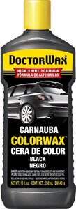 Кольорова поліроль із поліфлоном чорна Doctor Wax (чорний колір) DW8401S
