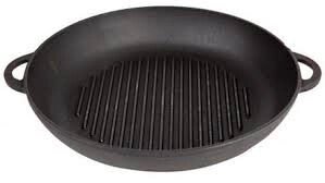 Сковорода-гриль чавунна 340*70 мм «Ситон»