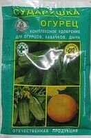 Удобрение Сударушка Огурец, 60г. - фото Удобрение Сударушка Огурец, 60г. от компании Агроволокно купить | Торфяные горшочки купить | Удобрения — 7 СОТОК - фото