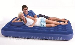 Двоспальний надувний матрац ліжко з подушками і ручним насосом BestWay 67374
