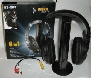 Бездротові навушники MH2001 5-in-1 Hi-Fi S-XBS Wireless Headphones w / FM