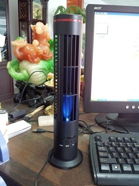 Портативний вентилятор USB Tower Fan. від компанії Інтернет-магазин «Світ подарунків» - фото 1