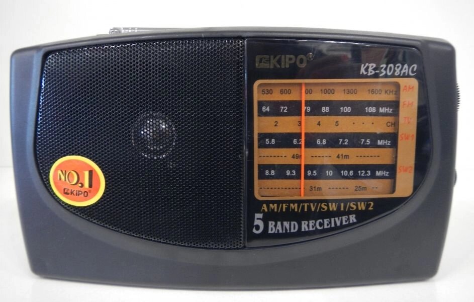 Радіо приймач KIPO KB-308AC від компанії Інтернет-магазин «Світ подарунків» - фото 1