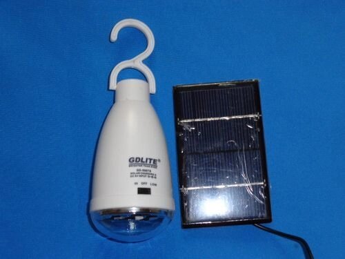 Світлодіодна лампа з акумулятором і сонячною батареєю Gdlite GD-5007s від компанії Інтернет-магазин «Світ подарунків» - фото 1