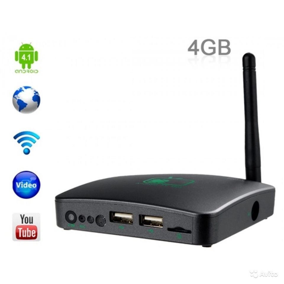 TV Box Auxtek AT-01 Allwinner A20 1gb 8GB Android 4.2.2 від компанії Інтернет-магазин «Світ подарунків» - фото 1