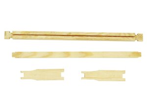 Рамка ЄВРО магазинна (полурамка), заввишки 145 мм, з роздільниками Гофмана, з пропилом для установки вощини, з