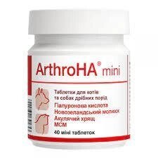 Вітамінно-мінеральна добавка Dolfos Arthro HA - для лікування хвороб суглобів для собак та кішок, 40 таб.