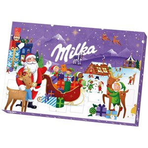 Адвент Календар Milka Advent Calendar 200g (Санта з санчатами)