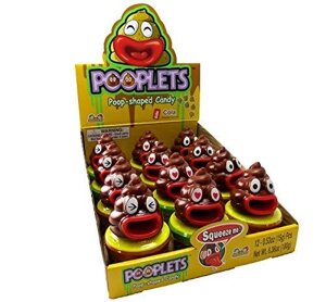 Цукерки з іграшкою Pooplets Poop Emoji Shaped Candy 12*15g