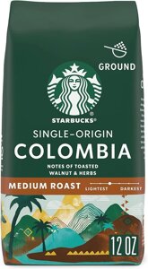Мелена кава Starbucks Colombia Medium Roast 100% Arabica, 340 г