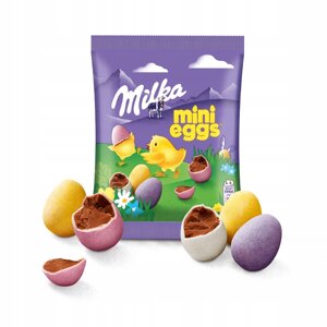 Великодні шоколадні міні-яйця Milka Mini Eggs 100g