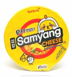 Пшенична локшина зі смаком сиру Cheese big bowl Samyang 105