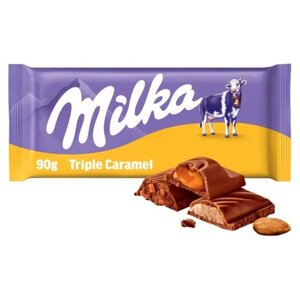 Шоколад Milka Triple Caramel 90g