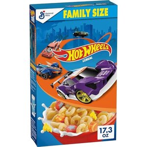 Сухий сніданок General Mills Hot Wheels Breakfast Cereal Family Size 490 g