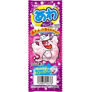Японські цукерки Coris Awa Ramune Bubble Candy зі смаком винограду, 8 г