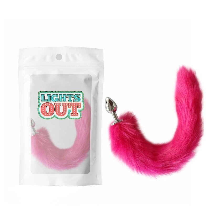 Особиста пробка з пишним хвостом Foxs Plug Tail Large Rose від компанії Elektromax - фото 1