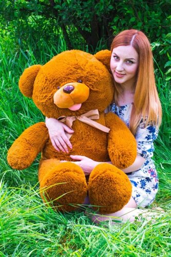 Плюшевий ведмедик "Ведмедик-шалунішка" 120 см коричневий