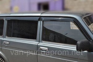 Віконні дефлектори (vetroviki) VAZ 2131 NIVA 5 дверів кобра направлення B0012