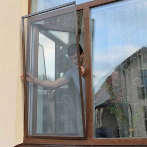 Заміри, доставка та встановлення москітних сіток на вікна та двері в Києві от компании «Okna-Shop» интернет магазин