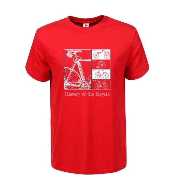 Футболка чоловіча Glo-story, MPO-8947 колір червоний від компанії Glo-Story гуртом з Угорщини. - фото 1