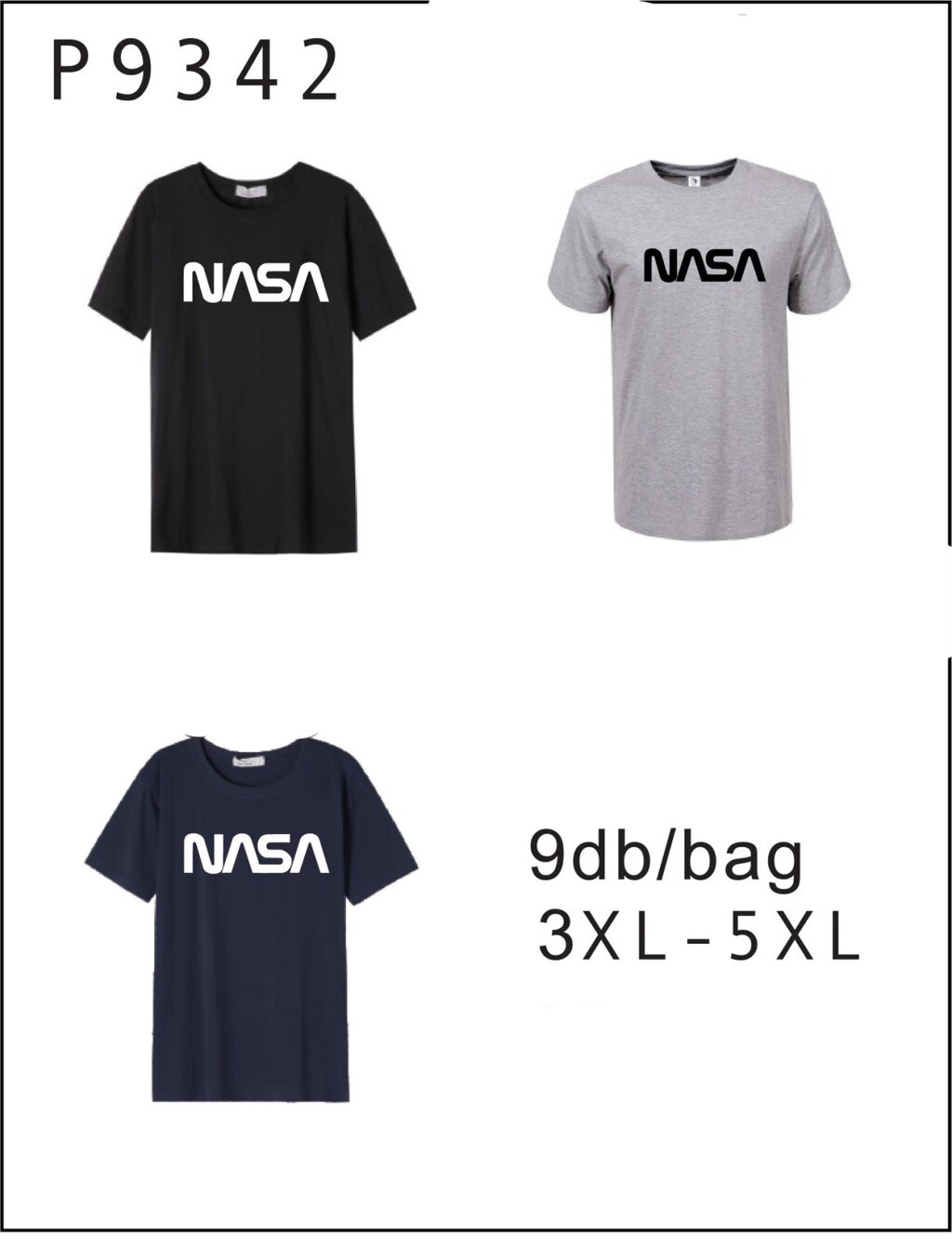 Футболка чоловіча Glo-story, MPO-9342 розмір (3XL-5XL) від компанії Glo-Story гуртом з Угорщини. - фото 1