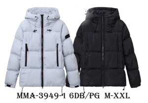 Куртка чоловіча MMA-3949-1-Black-White в Закарпатській області від компанії Glo-Story оптом из Венгрии.