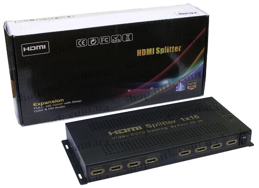HDMI Splitter HDSP 1x16 HDSP0006M1 (3D / 4K) від компанії tvsputnik - фото 1