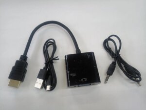 Конвертер-перехідник з HDMI-VGA (з роз'ємом аудіо та харчування) в Одеській області от компании tvsputnik