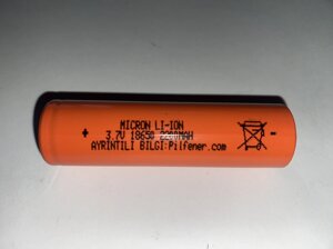 Акумулятор MICRON LI-ION 3.7U 18650 2200MAH