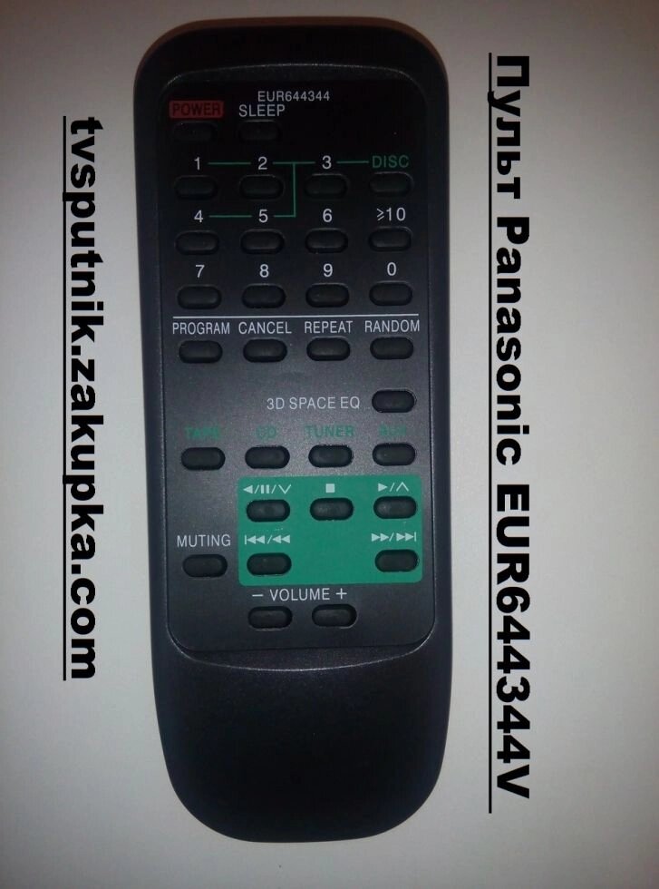 Пульт Panasonic EUR644344 (AUX 5 DISC) від компанії tvsputnik - фото 1
