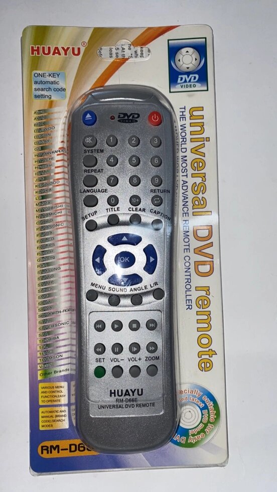 Пульт універсальний RM-D66E (DVD) від компанії tvsputnik - фото 1