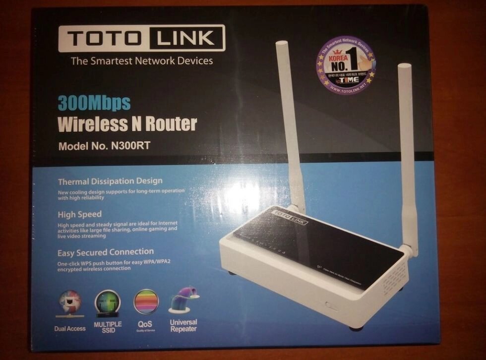 Wi-Fi Роутер Totolink N300RT (300Мбіт / с) від компанії tvsputnik - фото 1