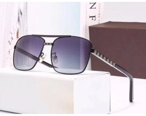 Чоловічі сонцезахисні окуляри з поляризацією в стилі Louis Vuitton (3010)