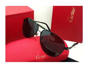 Сонцезахисні окуляри Cartier (135) чорна оправа