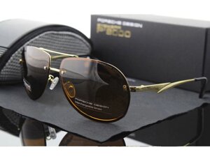 Сонцезахисні окуляри Porsche Design c поляризацією (p-8501) коричнева оправа