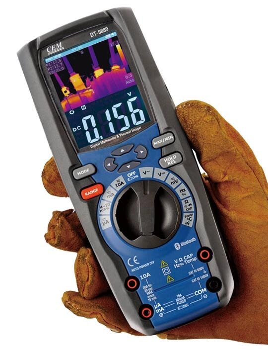 DT9889 мультиметр з функцією тепловізора, до 260 C від компанії ДСКТБ Інституту фізики НАНУ - фото 1