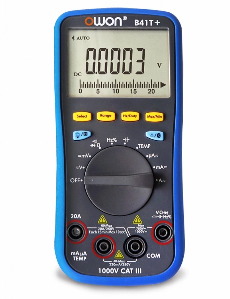 OWONB41T+ мультиметр цифровий + реєстратор +Bluetooth, +TrueRMS, +Offline від компанії ДСКТБ Інституту фізики НАНУ - фото 1