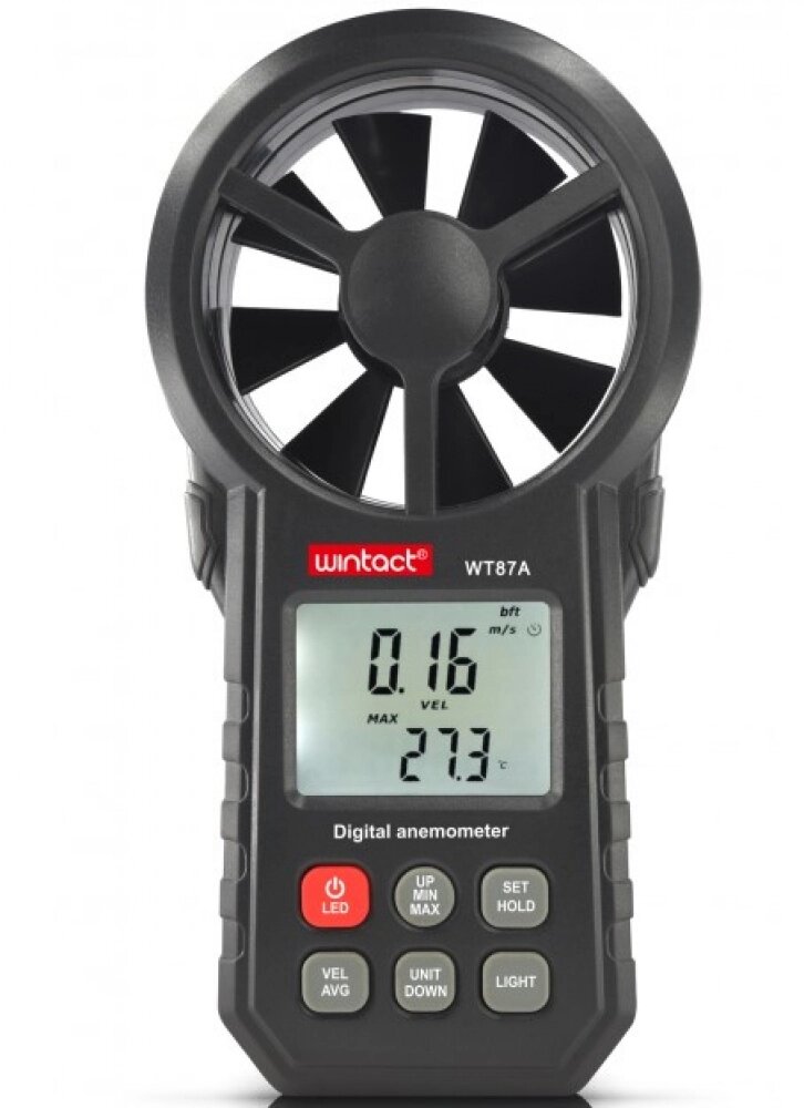 WT87A анемометр від 0,3 до 30 м/с з термометром від компанії ДСКТБ Інституту фізики НАНУ - фото 1