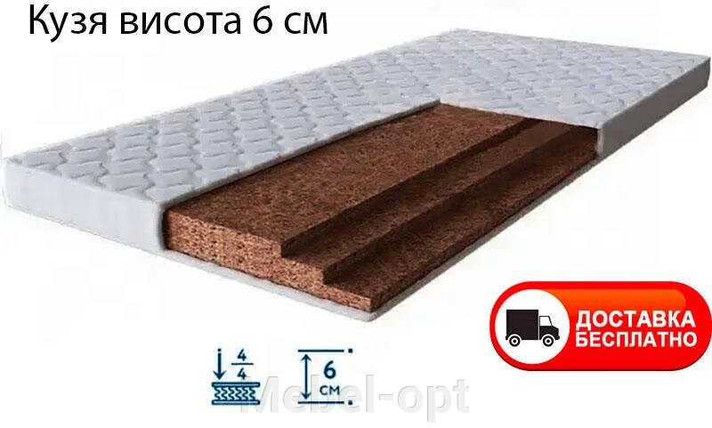 Дитячий матрац Кузя 5 розмір 1200х600 мм (товщина 60 мм) для дитячого ліжка, вибір розміру від компанії Mebel-opt - фото 1