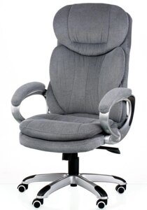 Крісло офісне Lordos сіре, механізм Multiblock (з фіксацією в 3 положеннях) з регулюванням гойдання