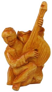 Ексклюзивна статуетка ручної роботи з дерева Козак Бандурист