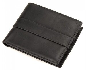 Шкіряне чоловіче портмоне Tiding Bag чорний