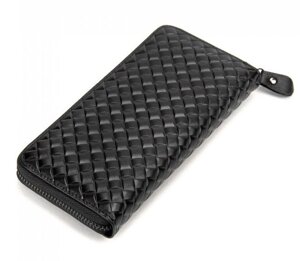 Чоловічий клатч шкіряний Tiding Bag, чорний