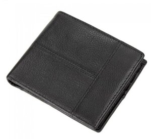Шкіряне чоловіче портмоне Tiding Bag чорний