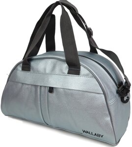 Спортивна сумка зі шкірозамінника 16 л Wallaby сріблястий