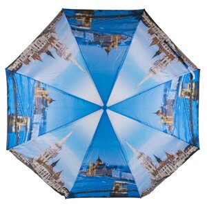 Жіночий напівавтомат зонт SL синій