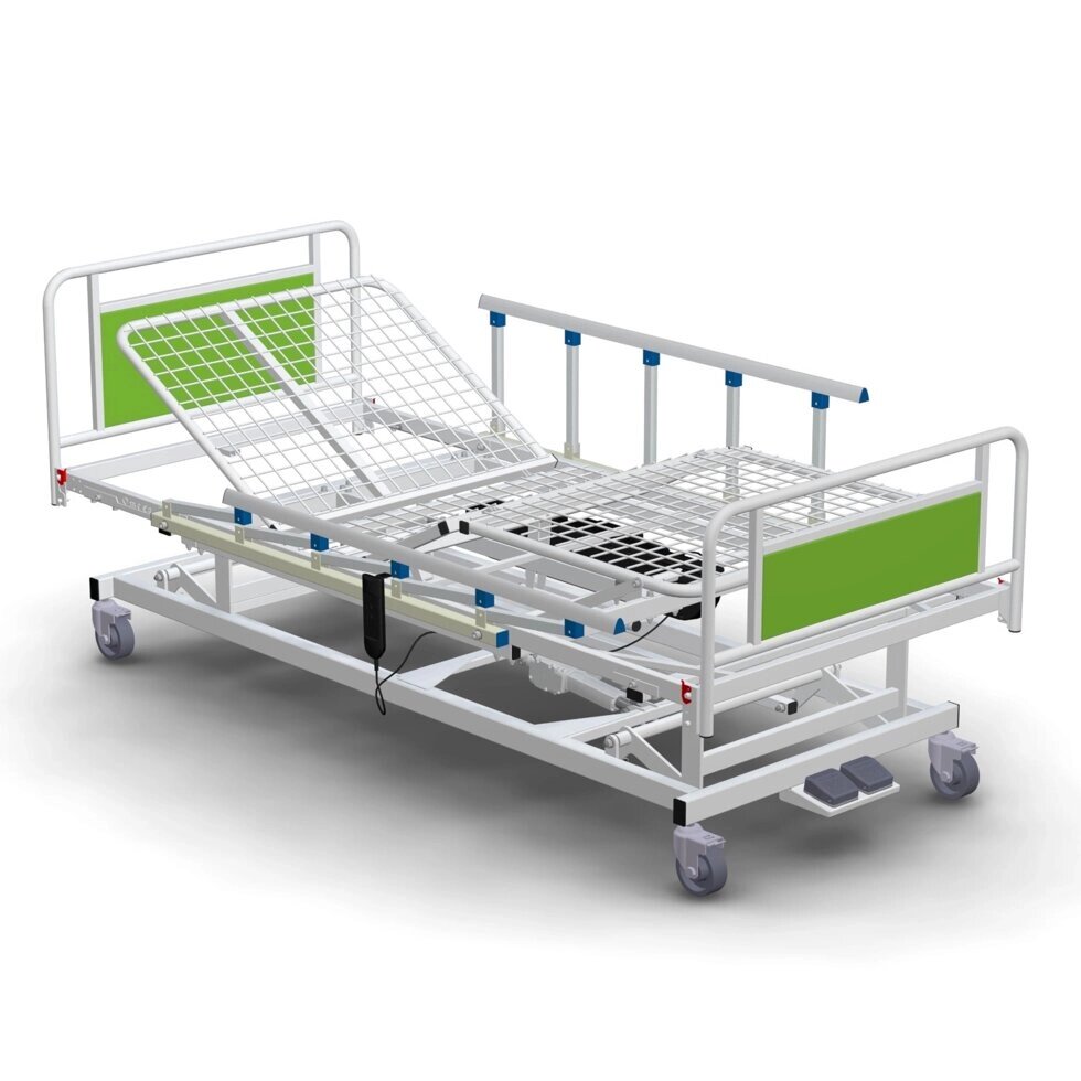 Ліжко медичне 4-секційне КФМ-4nb-e1s з електричним регулюванням висоти від компанії Компанія "Алмедика" - фото 1